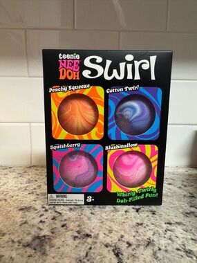 teenie NEE DOH Swirl Kids Toy Set - Multi-Color Squishy Play Balls